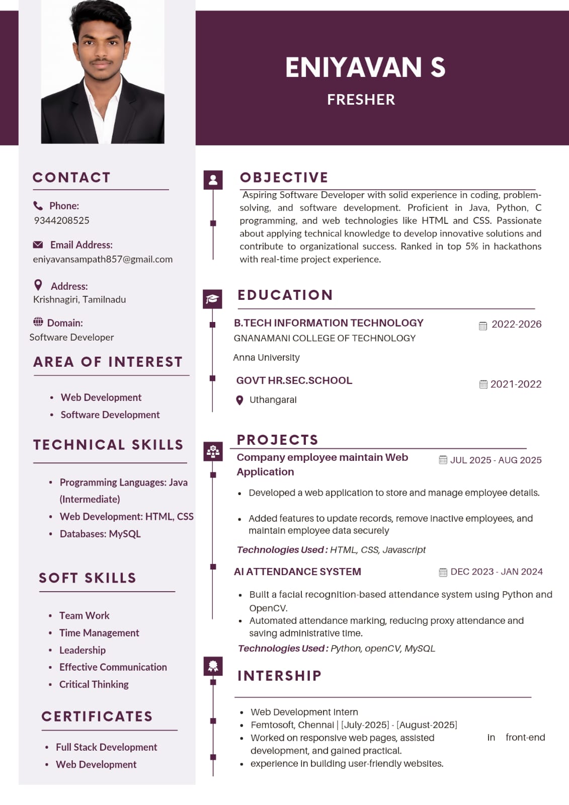 Resume Preview